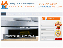 Tablet Screenshot of lafixit.com